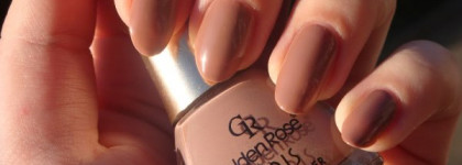 Какао на ногтях с Golden Rose №49