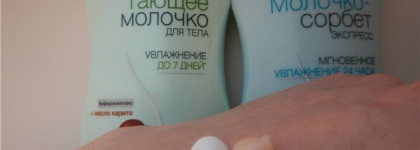 Двое из ларца одинаковы с лица - Garnier Тающее молочко и Молочко - сорбет