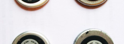 Матовые тени M.a.c. Eye Shadow: 4 натуральных оттенка Blanc Type, Omega, Mystery и Carbon