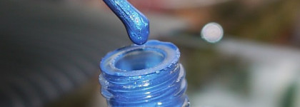 Джинсовая симфония с лаком GA-DE №393 Blue Award