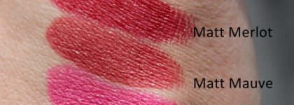 Avon Ultra Colour Matte Lipstick. Губная помада "Матовый цвет" (Matte Fuchsia, Matte Mauve, Matte Merlot)