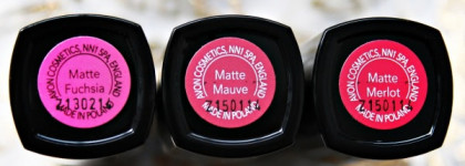 Avon Ultra Colour Matte Lipstick. Губная помада "Матовый цвет" (Matte Fuchsia, Matte Mauve, Matte Merlot)