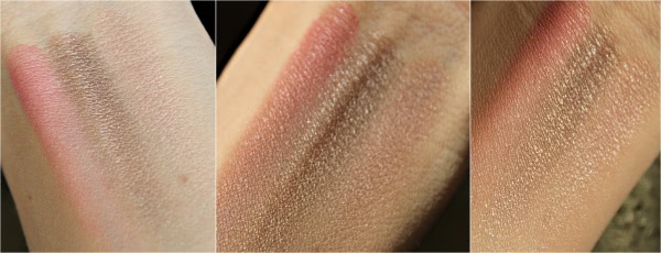 Тени-трио для век с шелковистой текстурой и эффектом сияния Shiseido Luminizing Satin Eye Color Trio RD711 Pink Sands (+ сравнение с Avon True Colour 'Pink Sands' Розовый Песок)