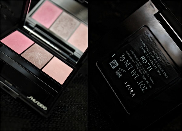 Тени-трио для век с шелковистой текстурой и эффектом сияния Shiseido Luminizing Satin Eye Color Trio RD711 Pink Sands (+ сравнение с Avon True Colour 'Pink Sands' Розовый Песок)