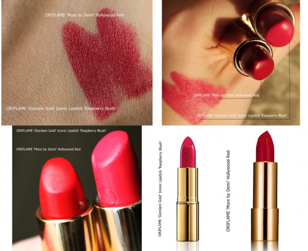 Мои новые помады: Oriflame Giordani Gold Iconic Lipstick SPF 15 (Pink Nude #30447, Raspberry Blush #30452)