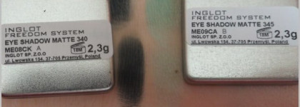 Inglot Matte Eyeshadow #340, #345