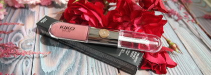 Kiko Double Touch Lipstick 120 Rosy Mauve - стойкая жидкая помада