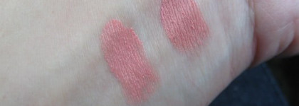 Кремовые румяна MAC и Illamasqua, сравнение похожих цветов