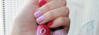 Зефирно-ягодный маникюр с мини  лаками Orly 48684 Lollipop и Hot Stuff 48670