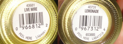 Вместе веселее: Orly Live Wire + Orly Lemonade