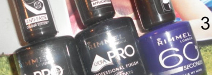 Триада: черный, синий, фиолет (Rimmel 398, 400, 810)