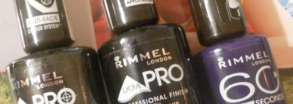 Триада: черный, синий, фиолет (Rimmel 398, 400, 810)