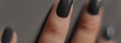 Мои серые лаки. NYX Girls Nail Polish - Dark Gray и LA Girl Color Addict nail color - Disorder