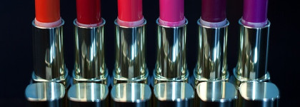 Milani Color Statement Lipstick - часть 1: тона "Ruby Valentine", "Flamingo Pose", "Rose Hip"