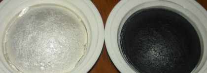 Белый снег, серый лед от Malva Cosmetics - запеченные тени Malva Cosmetics №01 и Malva Cosmetics №19