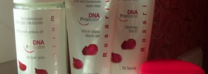 Украинская лаборатория Эльфа ТМ Dr. Sante серия Rosarium Омолаживающая пенка для умывания, Полирующий крем-пилинг, Моделирующая маска-лифтинг, Активный увлажняющий дневной крем для лица