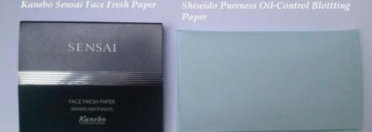 Салфетки для удаления жирного блеска Kanebo Sensai Face Fresh Paper