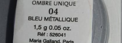 Неизведанное ... тени Maria Galland Ombre Unique "Bleu Metallique" 04