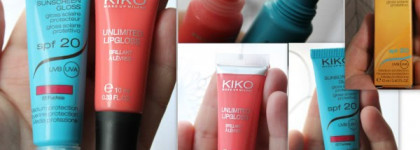 Kiko Unlimited Lipgloss Brillant a Levres "7", Kiko Sunscreen Gloss SPF 20 "02 Fuchsia"
