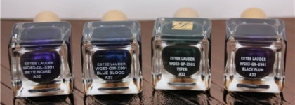 Estee Lauder Pure Color Nail Lacquer in Blue Blood, Bete Noire, Black Plum, Viper Fall 2012 "Beyond Black"