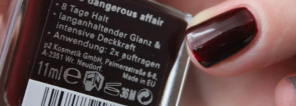 Похожи? Нет! p2 Last forever nail polish "120 dangerous affair" и p2 Color Victim nail polish "700 rich & royal"