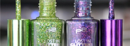Лаки новой коллекции P2 Lost in Glitter Polish "060 be divine" & "030 start wild"
