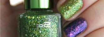 Лаки новой коллекции P2 Lost in Glitter Polish "060 be divine" & "030 start wild"