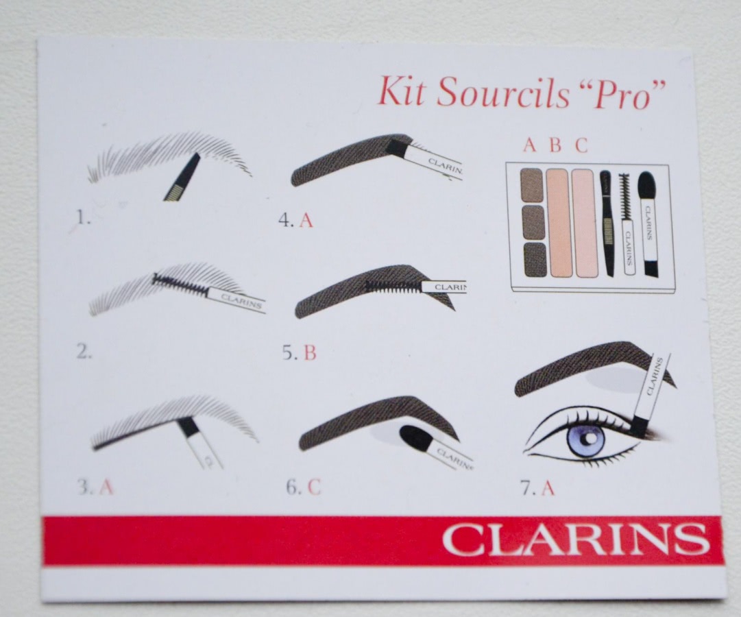 Палетка для бровей clarins kit sourcils palette pro