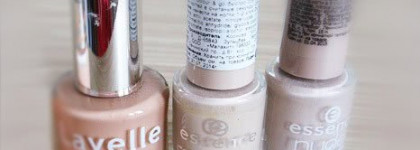 Сравнение нюдовых лаков (в основном Essence)