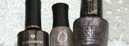 Такие разные глиттеры от Born Pretty, Orly и OPI