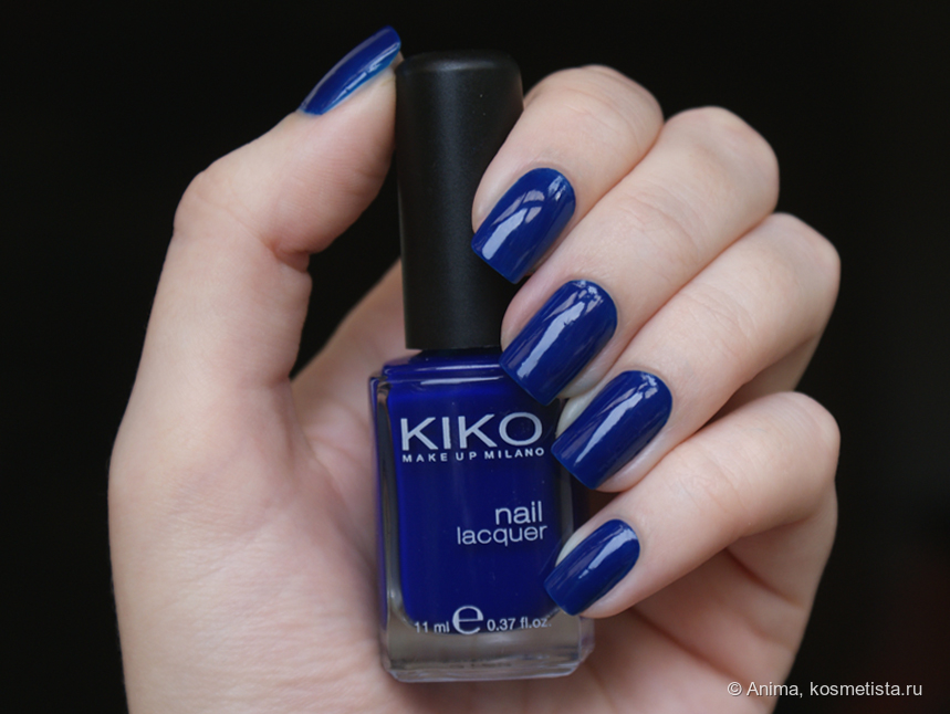 Kiko Milano Nail Lacquer 335 Ink Blue дневной свет