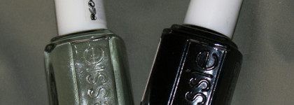 Меланхоличный маникюр с лаками Essie Sew Psyched и Licorice
