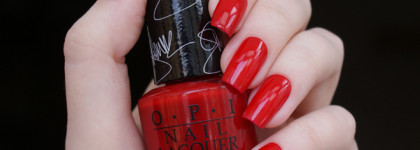 Красный прекрасный OPI Nail Lacquer Over & Over A-Gwen