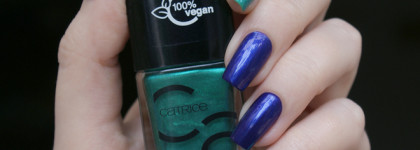 Вечер с райскими птицами - маникюр шиммерами Catrice и OPI