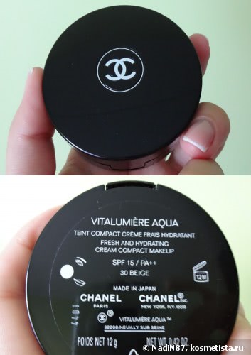 Фотошоп? Нет! Это Chanel Vitalumiere Aqua Fresh and Hydrating Cream Compact  Makeup with Spf15 в оттенке 30 beige, Отзывы покупателей