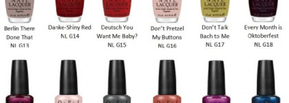 OPI Germany Collection for Fall 2012. Осенняя коллекция OPI 2012