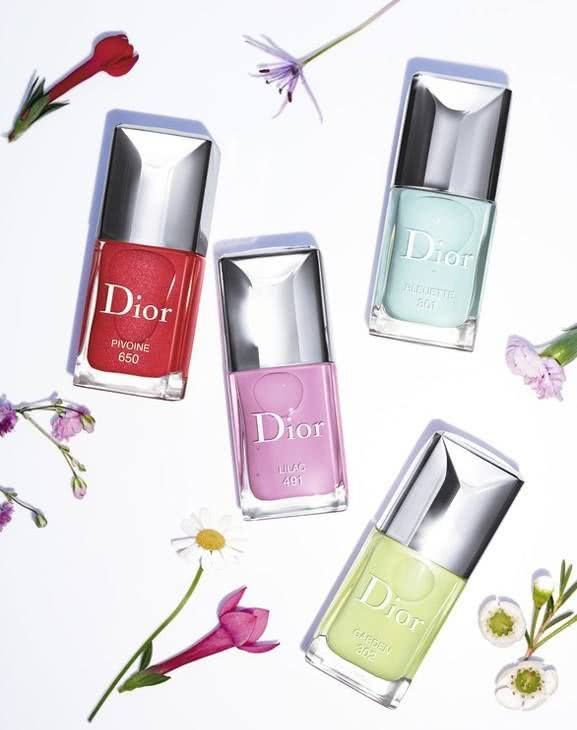 Dior Vernis #301 Bleuette, #302 Garden, #491 Lilac & #650 Pivoine