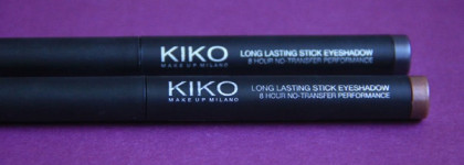 Тени в карандаше Kiko Long lasting Stick Eyeshadow #05 и #19