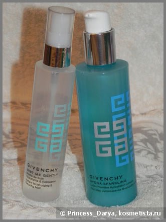 Глоток воды или увлажняющие средства для лица Givenchy