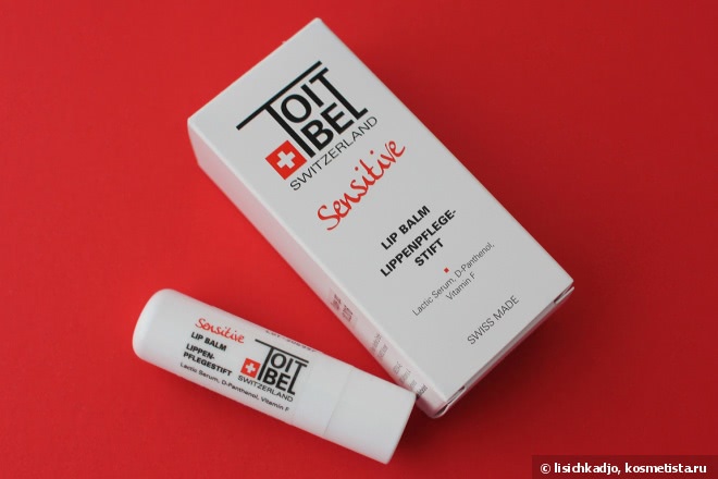ToitBel Sensitive Lip Balm Lactic Serum, D-Panthenol, Vitamin F Бальзам для губ
