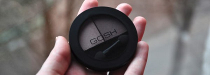 Кофейные тени Gоsh Matt Duo Eye Shadow (001 Brown Base) в сравнении с Lumene Arctic Duet (09 Sonnet for Autumn)