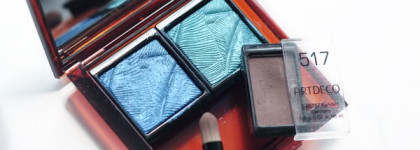 Тени Artdeco Art Couture Eyeshadow №73 Blue Stream + Макияж