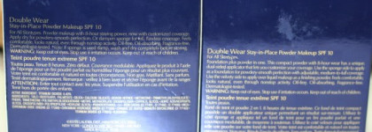 Сравнение новой и старой версии пудры Estée Lauder Double Wear Stay-in-Place Powder Makeup SPF 10 №2N1 и №2N2