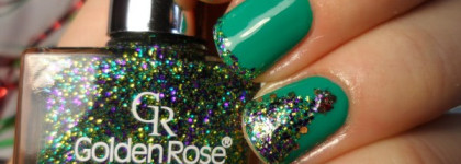 Новогодняя ёлка с Golden Rose Rich Color №18 + Golden Rose Jolly Jewels №106