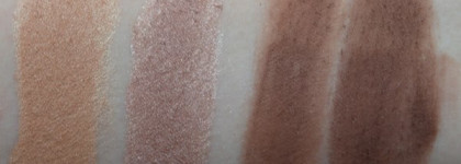 Минеральные тени Sweetscents, оттенки Medium Brown Matte, Oriental Beige, Sable Matte, Bronze Pearl
