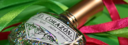 Двухцветный маникюр Jelly Sandwich с топом El Corazon Art Top Coat "Fireworks" №421/8