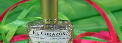 Двухцветный маникюр Jelly Sandwich с топом El Corazon Art Top Coat "Fireworks" №421/8