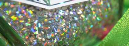 Двухцветный маникюр Jelly Sandwich с топом El Corazon Art Top Coat "Fireworks" №421/8