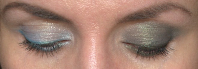Разный (зеленый) макияж глаз с однушками Dior