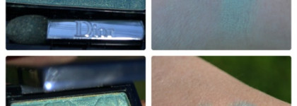 Разный (зеленый) макияж глаз с однушками Dior